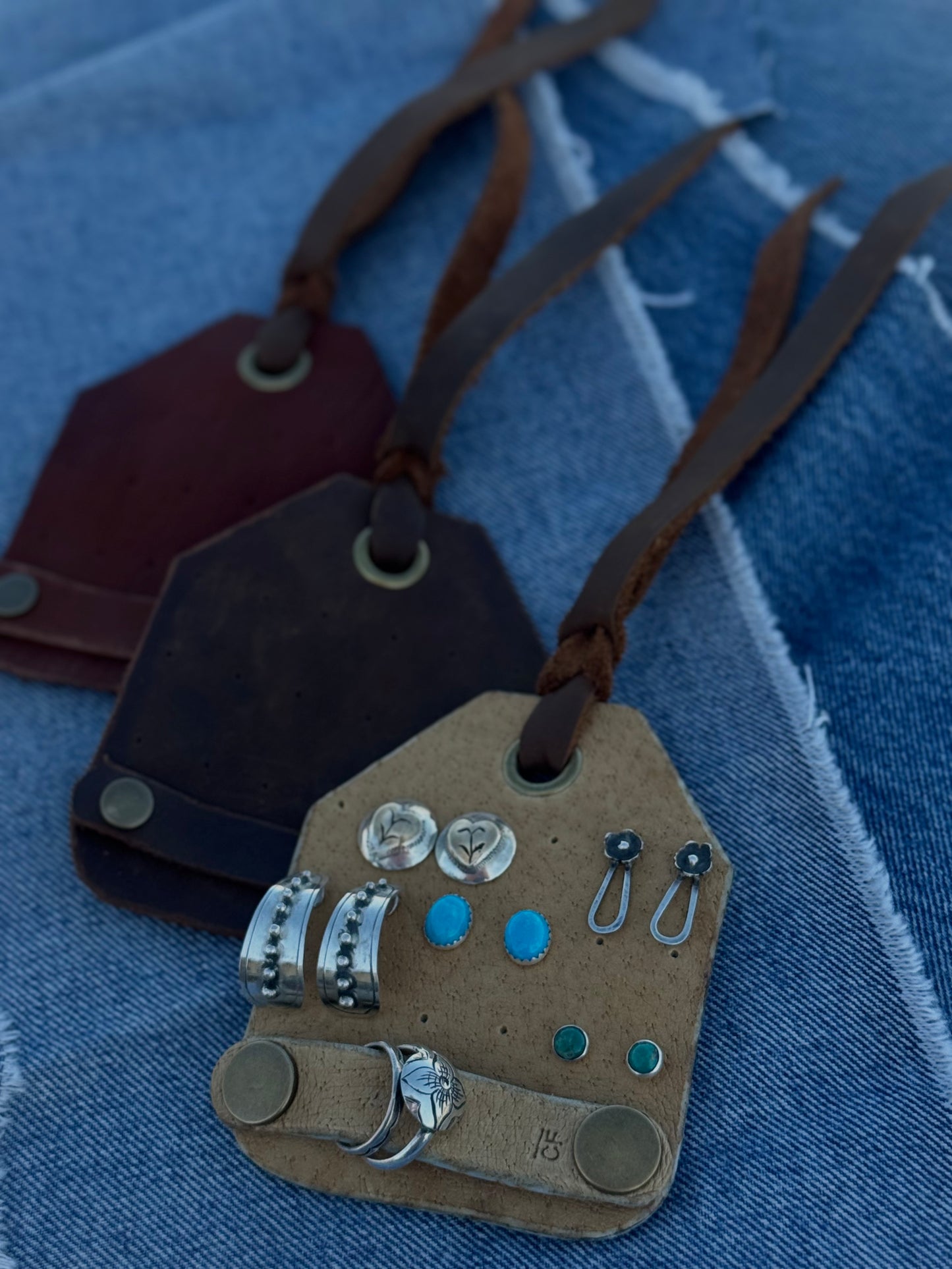 + Leather Travel Jewelry Organizer +