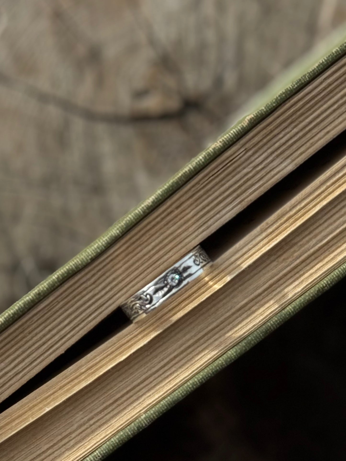 Diamond Engraved Band
