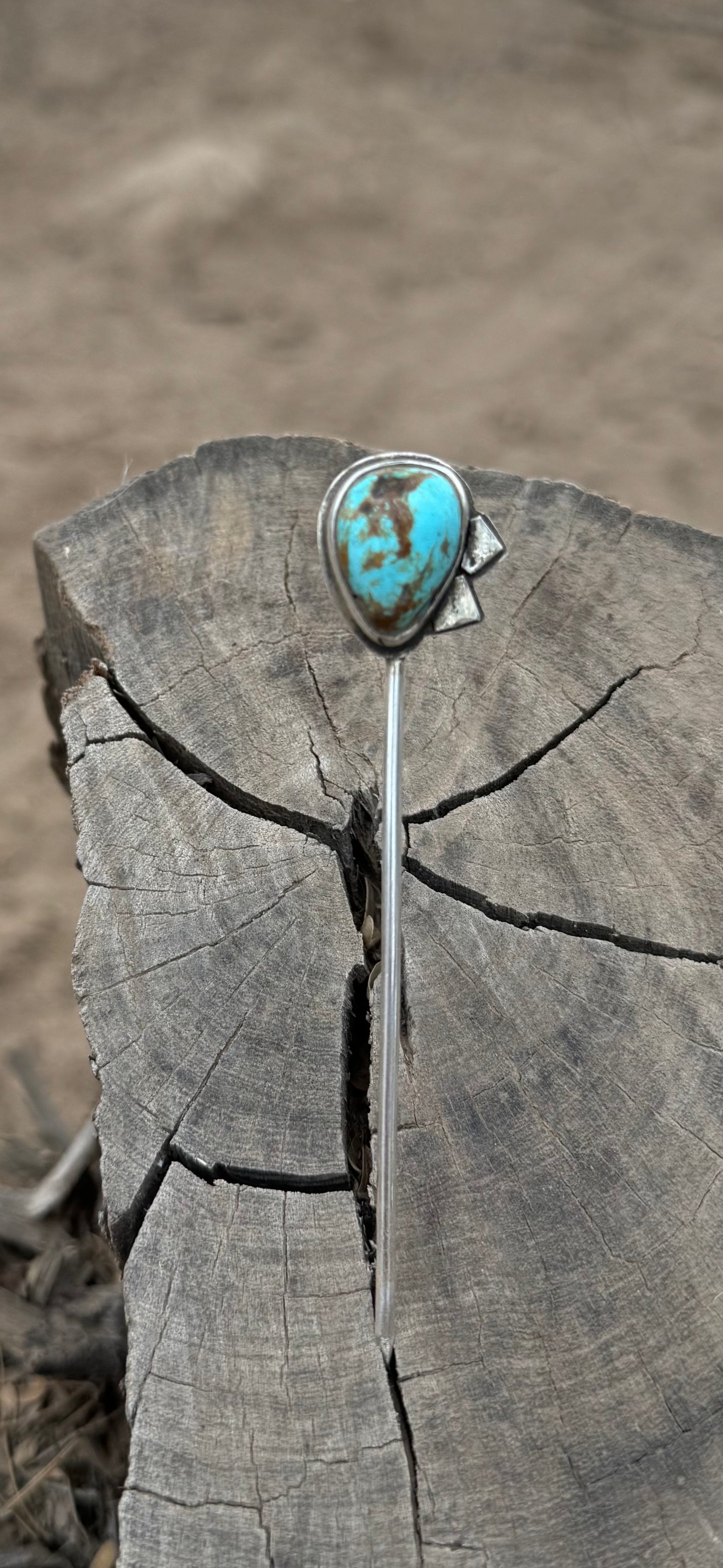 Kingman Triangle Hat Pin