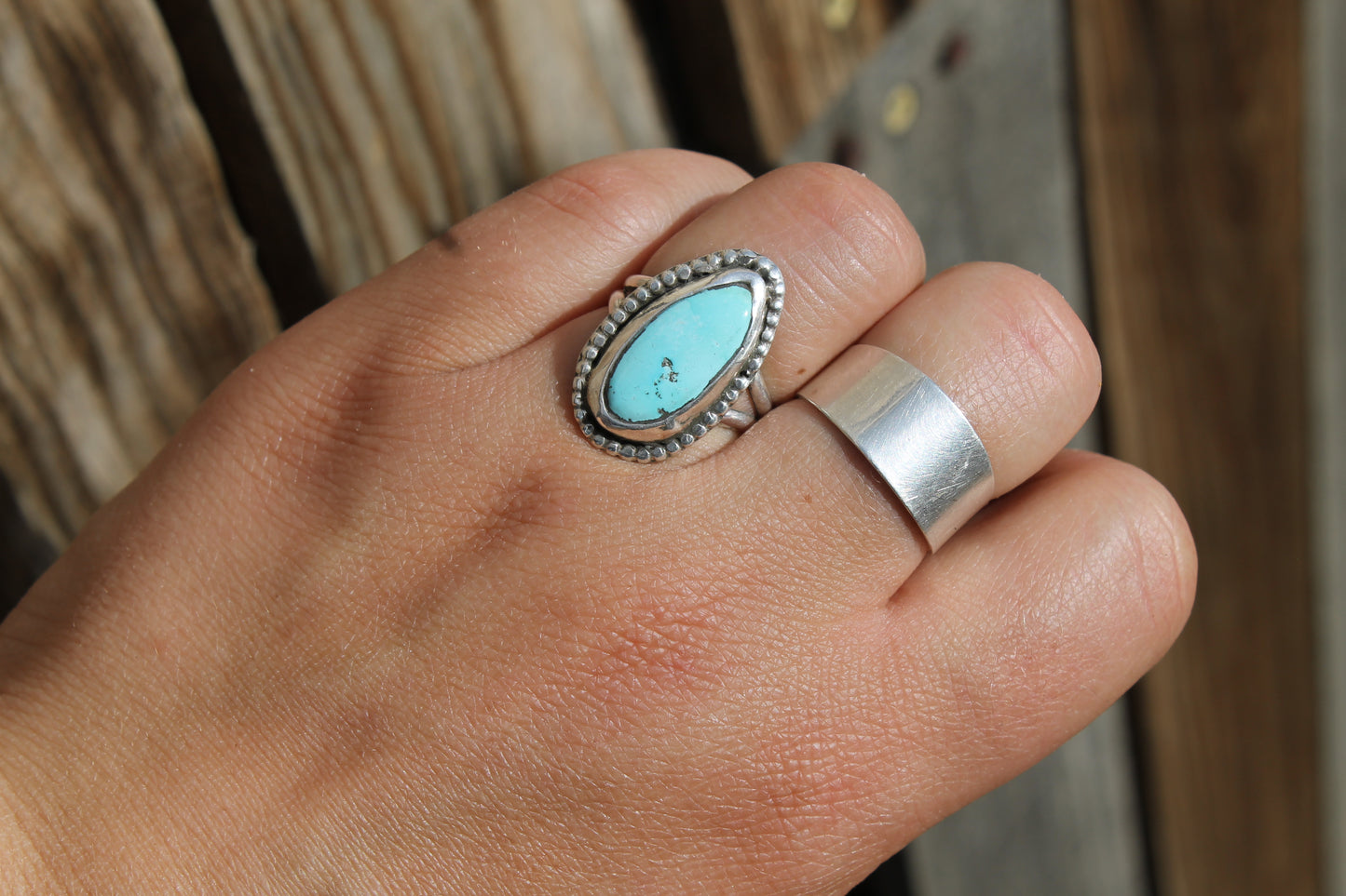 Turquoise Beaded Ring