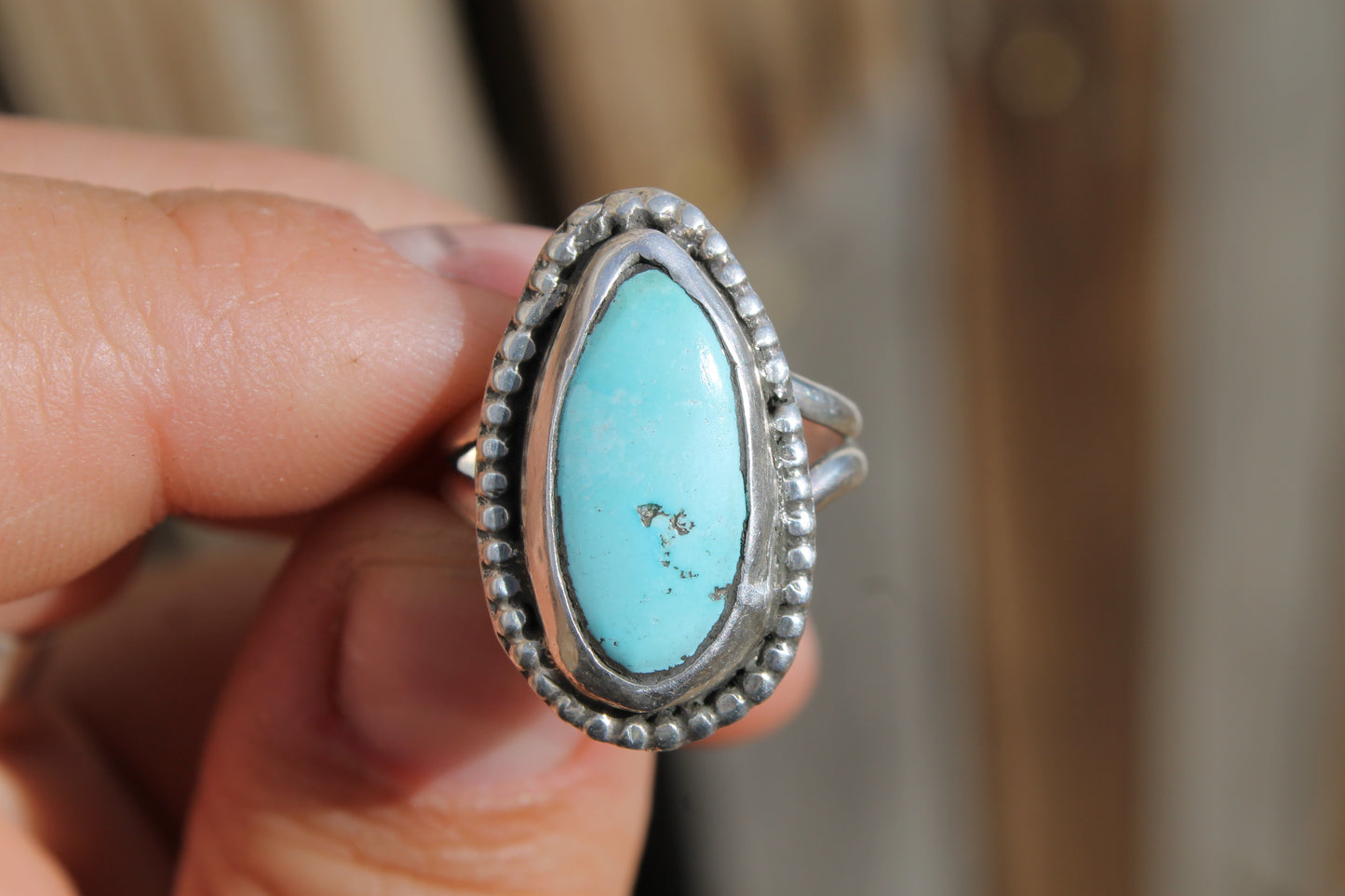 Turquoise Beaded Ring