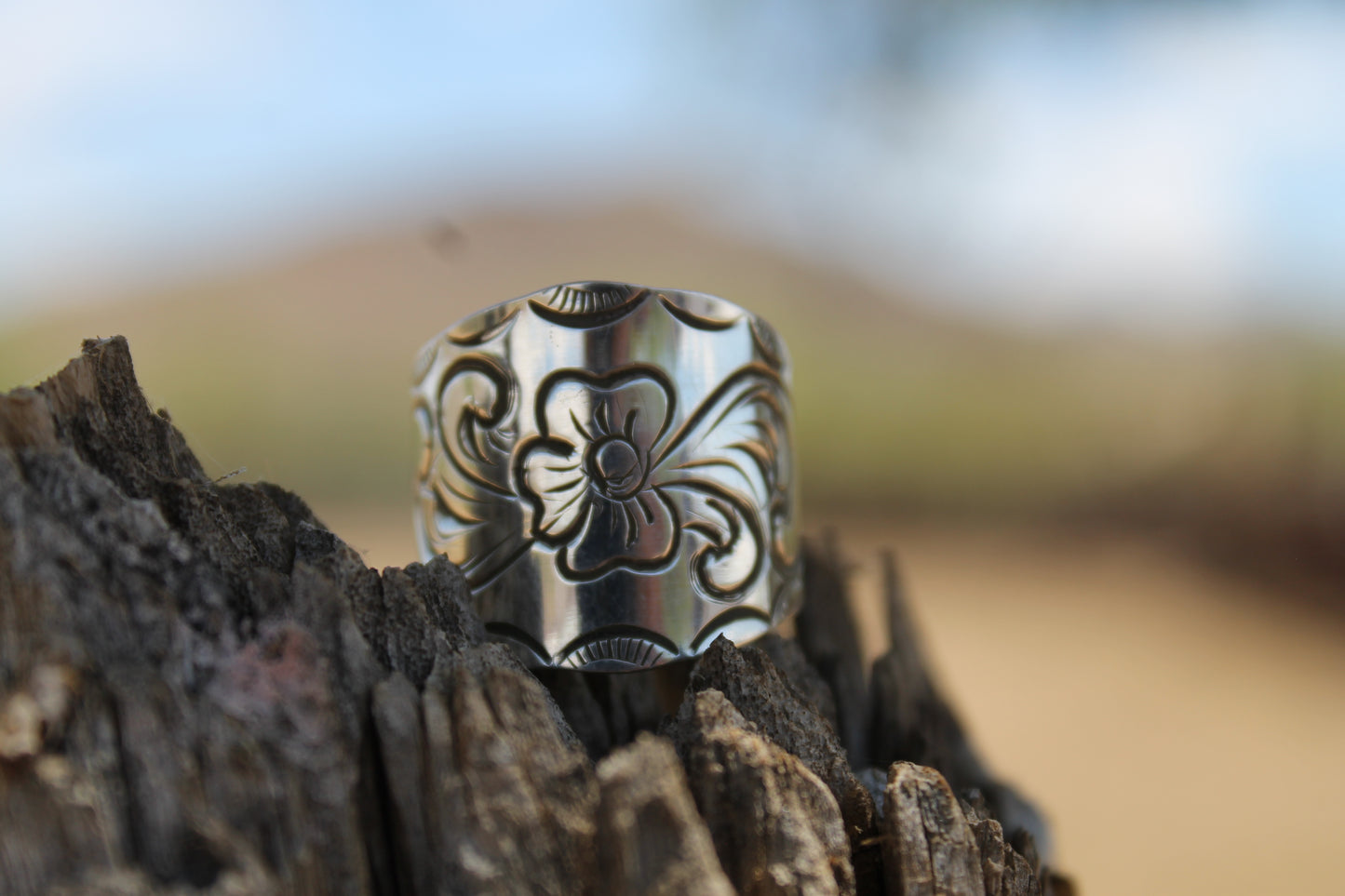 Engraved Adjustable Ring