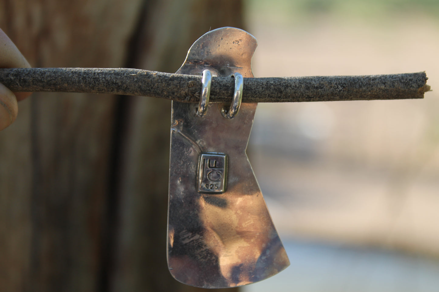 Large Engraved Chap Pendent