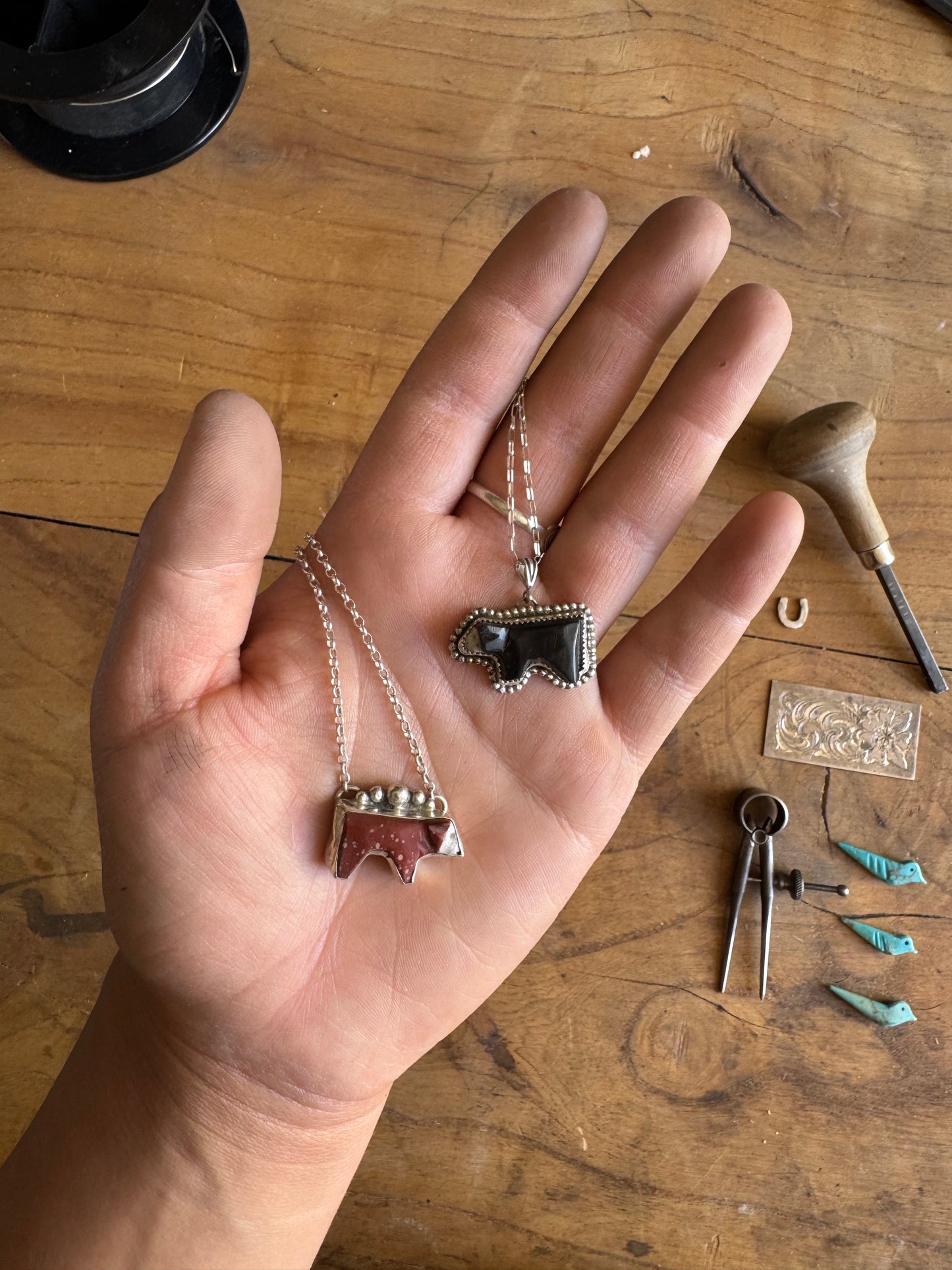 Black Baldy Zuni Pendent