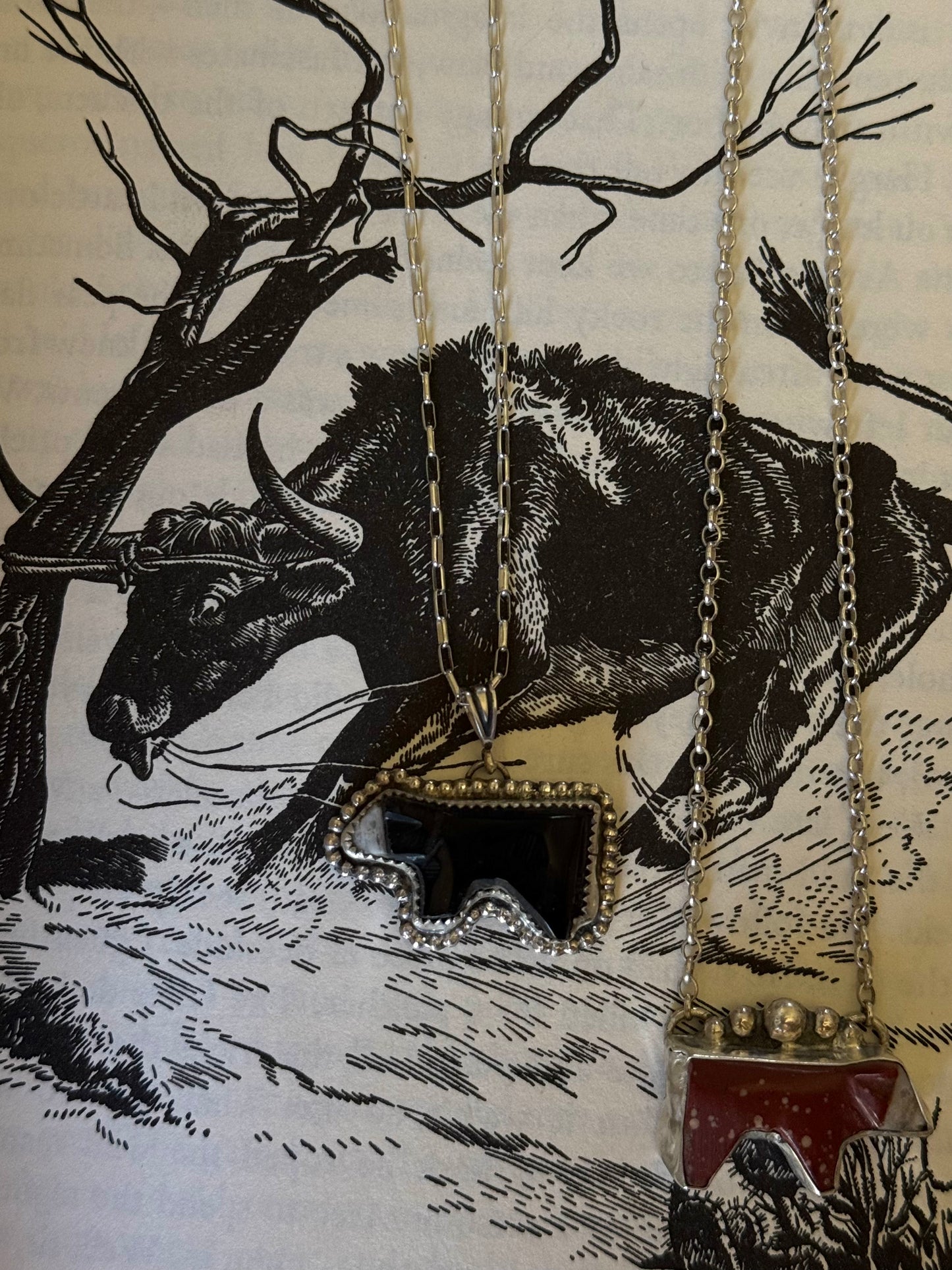 Black Baldy Zuni Pendent