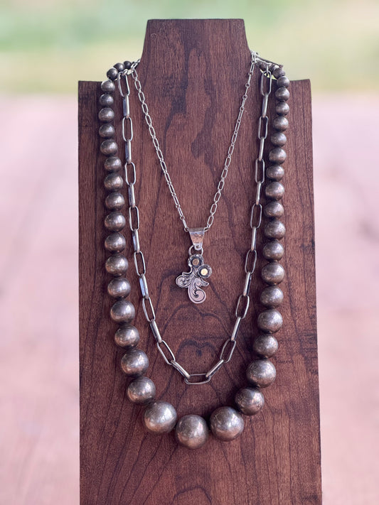 Filigree + Flowers Necklace