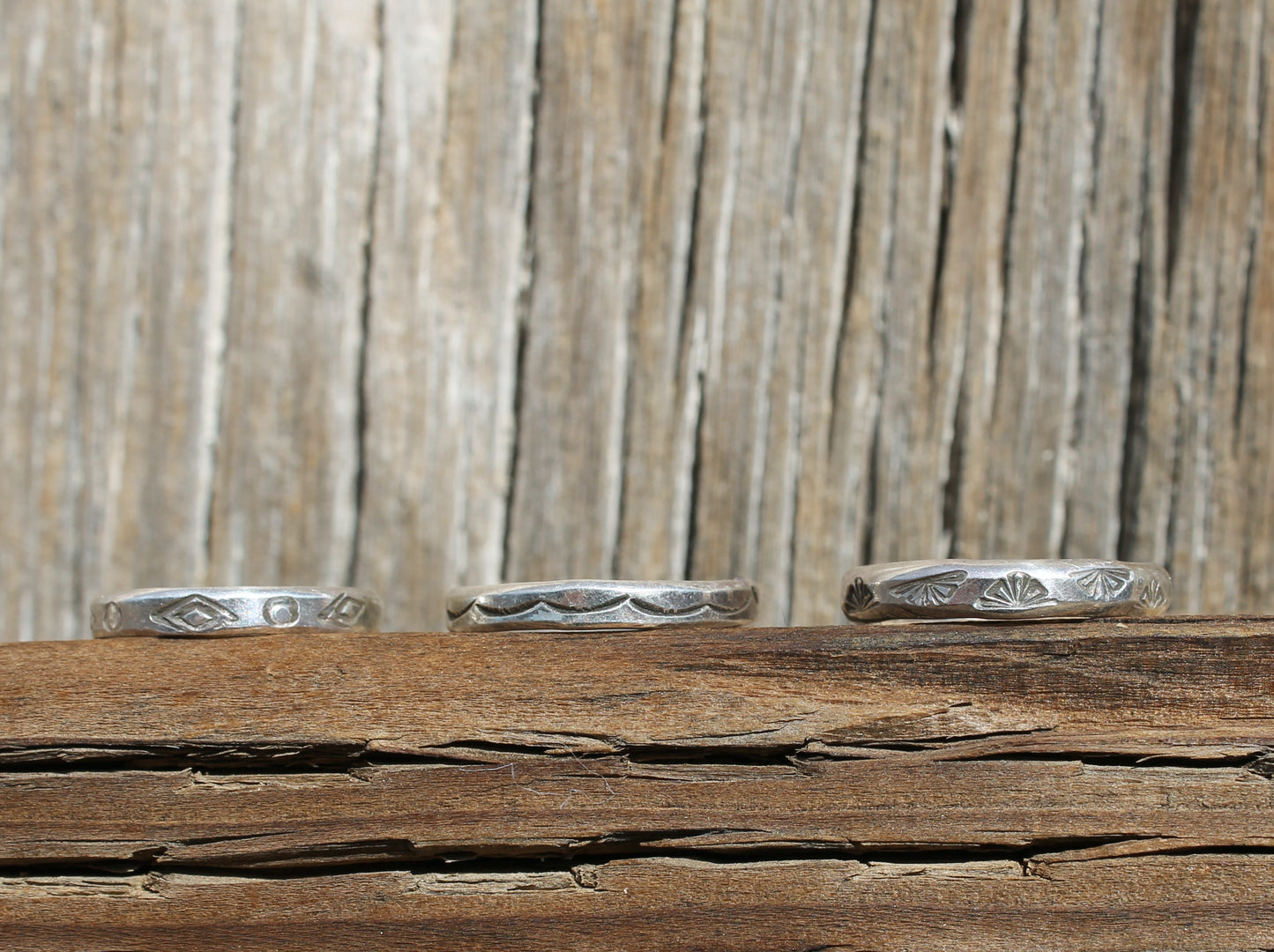 Stamped Stacker Rings