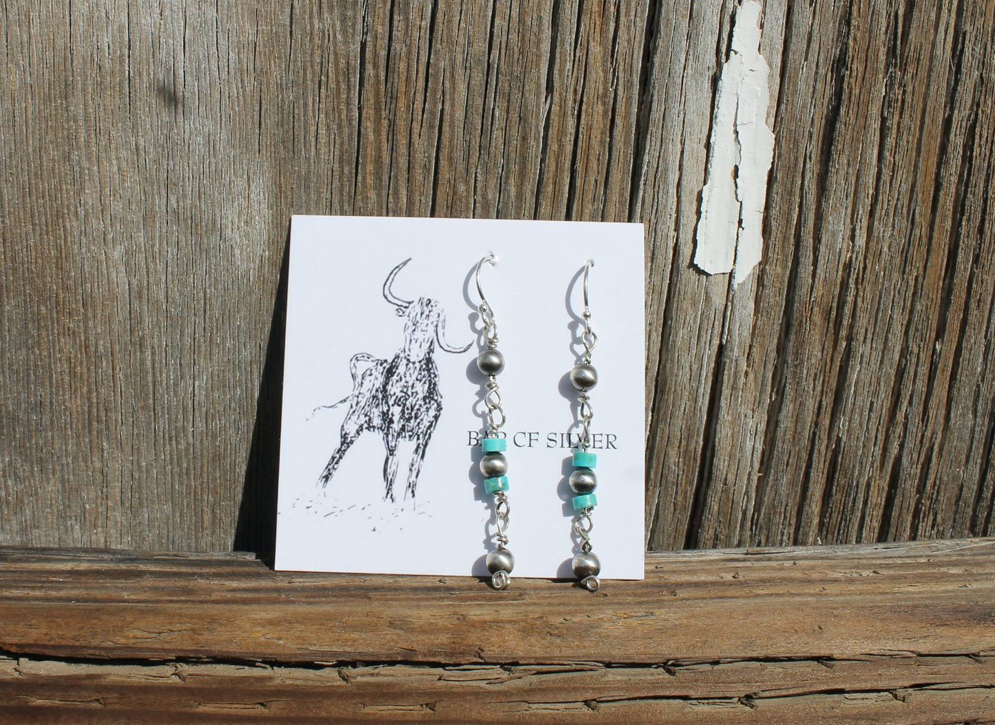 Navajo Pearl - Turquoise Earrings